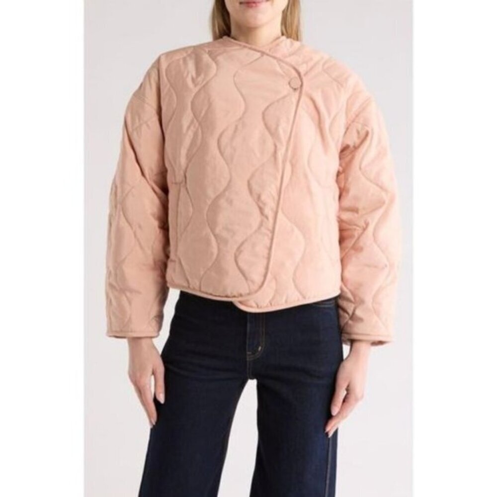 A.L.C. Emory II Quilted Jacket Faux Fur Sherpa Jacket